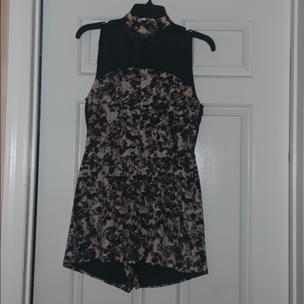 Sleeveless Turtleneck Romper